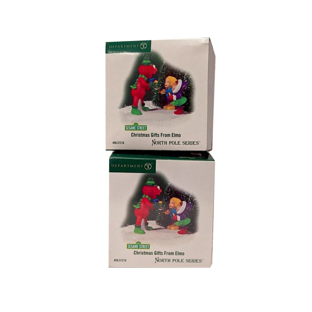 Christmas Gifts From Elmo Department 56 Figurine - Picture 2 of 2